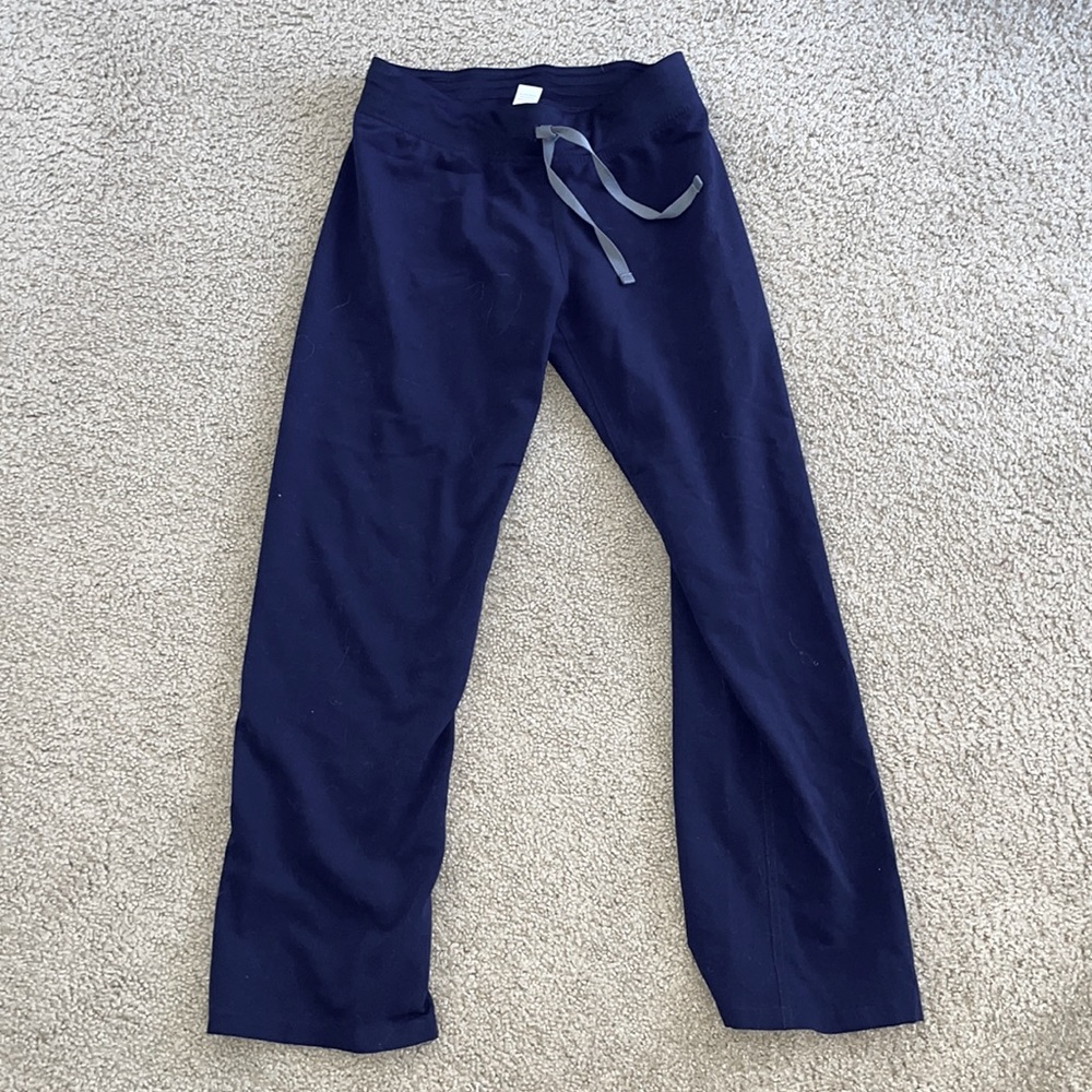 Navy Blue Figs Cargo Straight Leg Scrubs